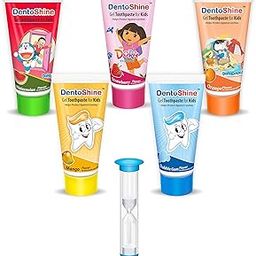 DentoShine Gel Toothpaste for Kids - Assorted Flavors (Pack of 5, mix, 6)-image-31