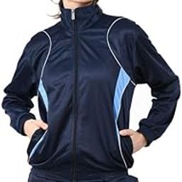Women Solid Polyester Warm Zipper Track Jacket for Winters (Pack of 1) Navy Blue-picture-48