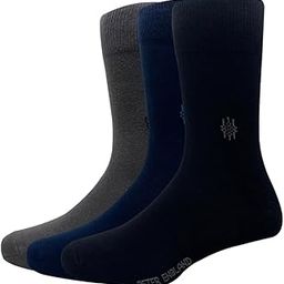 Men's Cotton Full Length Socks (Pack of 3) Dark Grey, Navy, Black-picture-25
