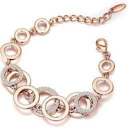 Jewellery Sets for Women Crystal Studded Necklace Jewellery set Bracelet with Earrings For Girls/Women-19
