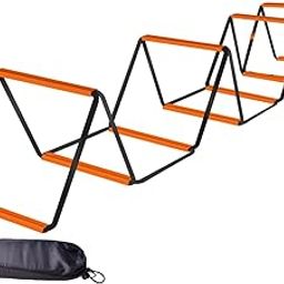 SAZ DEKOR Agility Ladder Easily Set up Workout Folding Portable Football Footwork Ladder 10 Grids with Bag-picture-25