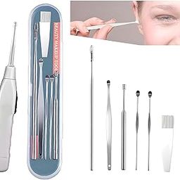 Geetalaxmi Stainless Steel Effective Ear Wax Cleaner Kit with a Storage Box - Set of 6 (Silver) Ear Wax Cleaner for All Age group | Hygiene Essentials (Earwax Removal Kit With Flashlight)-image-67