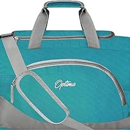 Sports Duffle Bag, 31L Waterproof Gym Bag for Men and Women, Durable Travel Duffel Bag with Shoulder Strap S Green-image-23