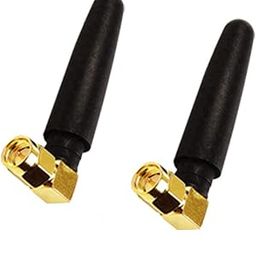 NISTECH 2.5dbi Whip Antenna with Right Angle WiFi Bluetooth Fixed Lightweight Dual-Band Waterproof - 2 pcs.-21