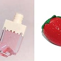 Fashion Accessories Lip Gloss and Lipbalm for Dry & Chapped Lips | Nourishing Tinted Ice Cream Shape Color Changing Tinted Gloss Lip Hydration For Women & Girls (1pc Lipgloss and 2 Lipbalm)-4