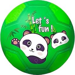 PLUSPOINT Silicon Rubber Football for Kids - 9 Inches Cute Cartoon Panda Football Sports Toy Extra Grip Silicon Rubber Beach Ball Sports Outdoor Game, Inflatable Ball for Kids Boys 3+ Years-10