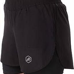 2 in 1 Double Layered Sports Gym Workout Running Shorts for Women-8