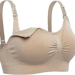 Women's Non-Wired Maternity Nursing Feeding Bra for Women Post Pregnancy Easy to Breastfeed Maternity Bra-image-69