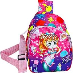 Kids Mermaid Backpack, Sling Bag for Kids - Cross Body, Travel Bag - Cartoon Print - Gift for Boys & Girls - 1pcs-image-49
