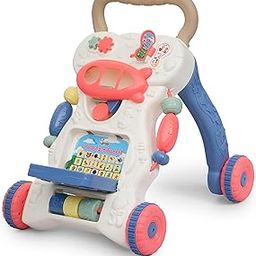 Panda Baby Products Push Walker for Kids|Activity Walker with Music for Toddlers|Sit to Stand Multi Activity Toy|Interactive Learning Toy for 6 to 36 Months Girls/Boys|BIS Certified (White, Walker)-image-95