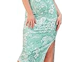 Women’s Bodycon Below Knee Length Dress (Wini-049-052)-image-69