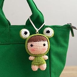 Enakshi Handmade Knitting Starter Kit Key Chain Hand Knitting Toy for Accessories Green |Crafts | Needlecrafts & Yarn | Crocheting & Knitting | Crochet Kits-15