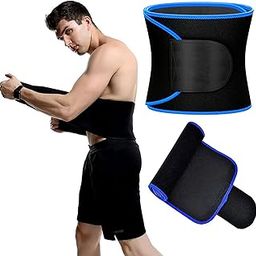 Body Shape,Sweat Wrap,Sweat Enhancer,Exercise Workout Fitness Support for Men & Women Abs Exercise,Back Support, Free Size Slimming Belt Multicolour-image-50