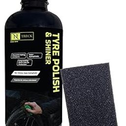 NTreck Tyre Polish for Car & Bike 300 ml | Prevents Fading and Cracks| Gives Lustrous Dark, Long Lasting Super Black Shine - Non-Greasy, Super Hydrophobic-image-7
