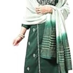 Green Straight Kurta With Elasticated Trouser Set.-image-85