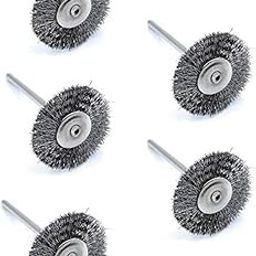 EPITECH MART 5pc Steel Wire Wheel Brush Buffing Dremel Rotary Die Grinder Polishing Drill Bit-image-10
