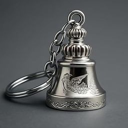 Iqnex guardian bell for bike Tibetan Key Chain Good Luck Key Chain For Bike key ring Positivity | Antique Finish | 10 CM Dragon & Bird Engravings for bike-picture-32