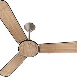 Fun Homes PVC Wooden Design Dust Proof Three Blade Ceiling Fan Cover (Light Brown) 54FH4011. 52 cm-image-56