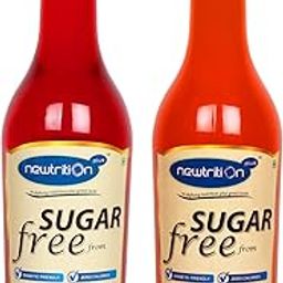 Newtrition Plus Redefining Nutrition Rose + Orange - Sugar Free Syrups (Zero Calorie, Keto Friendly) 500 ml Each-image-3