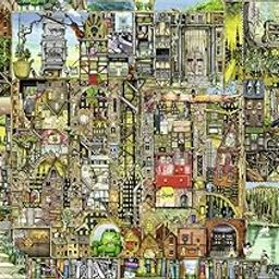 Ravensburger Puzzles Colin Thompson S Bizarre Town, Multi Color (5000 Pieces) - 14+ Years-image-25