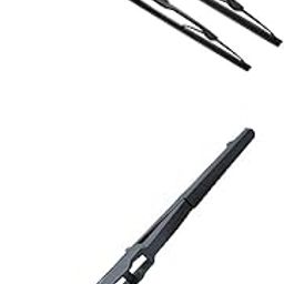 AutoClean Front Wiper Blade Metal Type + Rear Blade For Baleno (FRONT + REAR BLADE ONLY)-17