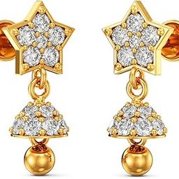 22k (916) Purity BIS Certified Celestial Gold Earring For Women-image-30
