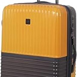 Rolling Trolley Luggage Bag with Wheels (Grey- Yellow, 24)-image-30