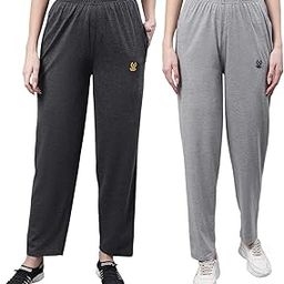 Regular fit Cotton Trackpant for Women (Pack of 2)-D10_ANT_BLK_002-P-picture-17