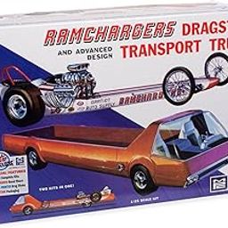 MPC Ramchargers Dragster & Transporter Truck 1:25 Scale Model Kit-image-22