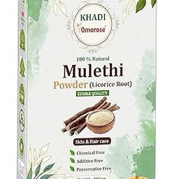 Khadi Omorose Mulethi Powder | Licorice | Yashtimadhu | For Face And Skin | 200 Gram | Resealable Stand Zipper Pouch Pack |-image-82