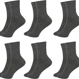 (Pack of 6 Pairs = 12 Socks Women Girls Cotton Ankle Length Socks-53
