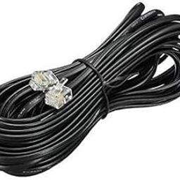 10 Meter RJ11 Telephone Modem Line Cable for Landline wire Phone, Lan cable, Black)-29