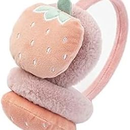 Kids Earmuffs Fox Pattern Ear Warmers Plush Cartoon Ear Protector Fluffy Plush Ear Cover Winter Warm Earmuffs (Strawberry)-image-53