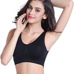 Everyday Slip-On Sports Bra for Women Non-Padded, Non-Wired Full Coverage Bra-image-15
