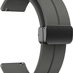 22 mm Silicone Magnetic Watch Straps Belt Band Compatible with Noise ColorFit Ultra/Ultra 2, Pro 3, Active/GPS, Buzz, Core, Nav & Nav+, Endure Smartwatch Straps,-5