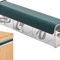Keniro Wall Mount Drawer Organizer|Multi Functional Transparent Storage Box |6 Cell Drawer Organizers for Lingerie| Socks| Ties | Data Cable| Spices-image-11