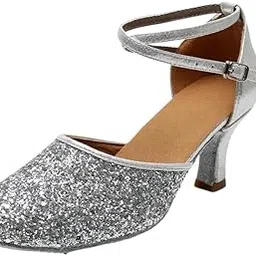 yashidun Ladies dance sandal soft sole mid-heel adult dance sandal-picture-34