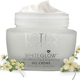 Lotus Herbals WhiteGlow Skin Whitening And Brightening Gel, Face Cream with SPF-25, for all skin types, 40g-12