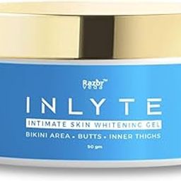 Razor Veda Inlyte Natural Brightening Gel for Skin Whitening of Dark Underarms, Back, Inner Thighs, Knee, Bikini Area, Intimate Areas (50)-image-53