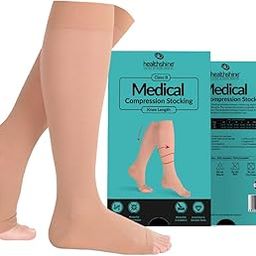 Healthshine Class 2 Medical Compression Stockings | Soothing Relief for Swollen, Tired Legs | Varicose Vein Socks for Men & Women | Pocket-Friendly in Medium Size | CE, ISO Certified-17