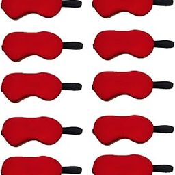 Fabric Sleep Eye Mask-Updated Design Light Blocking Sleep Mask, Soft And Comfortable Night Eye Mask For Men Women, Eye Blinder For Travel/Sleeping/Shift Work, Red, (Pack Of 10)-picture-13