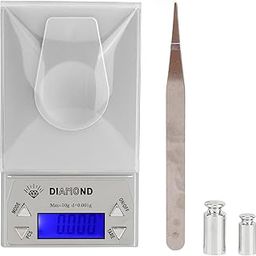 Mini Jewelry Scale, Pocket Scale, Kitchen Scale, High Precision Electronic Scale 10g/0.001 Portable Digital Jewelry Scale with Weight-image-10