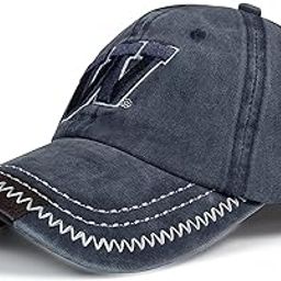 Adjustable W Denim Cotton Stylish Cap Unisex Vintage Baseball Cap for Men Women-image-97