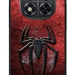 NDCOM for Premium Redmi Note 14 Pro 5G Back Cover Redmi Note 14 Pro Back Cover | Stylish Redmi Note 14 Pro 5G Cases | Red Spider Printed Metal Case-22