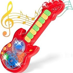Zest 4 Toyz Musical Guitar Toy for Kids with Rotating Gears Flashing Lights & Piano Sound - Assorted-image-39