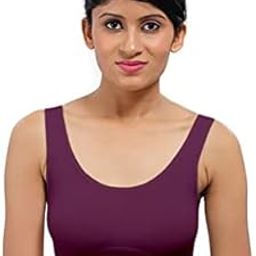 ok interprices Girls/Women's Cotton Stretchable Non-Padded and Wire Free Air Sports Bra (Free Size) Dark Maroon-image-49