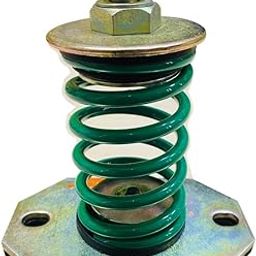 Easyflex Open Spring Mount Vibration Isolator with 6mm Rubber Pad, Load 200 kg, 2" Deflection (Green, Pack of 1)-14