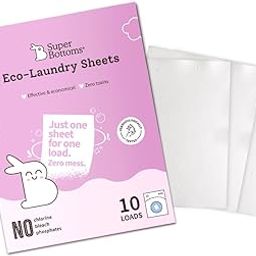 SuperBottoms Eco-Laundry Sheets for Powerful Cleaning (10 Sheets) | Alternative to Power/Liquid Baby Detergent | Machine & Hand Wash | No Harsh Chemicals | Eco-friendly-image-34
