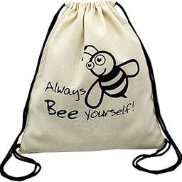 Cotton Canvas Drawstring Backpack Bag (14X16 Inch)-image-46