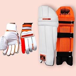 Cricket Batting Pad,Leg Guard for Men, Adults with Batting Gloves Stylish Colorful .-image-37